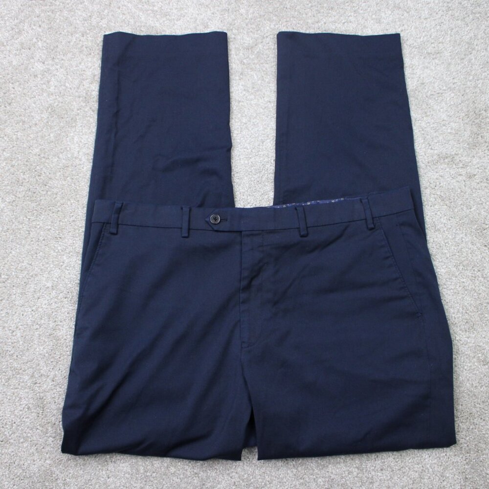 LAUREN Ralph Lauren Pants Mens 38x32 Blue Total Comfort‎ Poly/Rayon Stretch